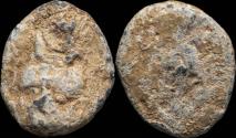 Ancient Coins - Ancient Hispania - Plomo Monetiforme, mining Series - 10 mm / 1.21 gr.