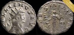 Ancient Coins - Gallienus Antoninianus - FIDES MILITVM - 17 mm / 3.77 gr.