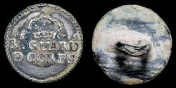 Ancient Coins - Button Independence War, Reales Guardias de Corps, 13 mm.
