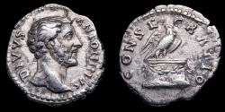 Ancient Coins - Divus Antoninus Pius Denarius - CONSECRATIO - 18 mm / 3,04 gr.