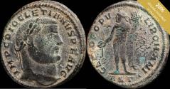 Ancient Coins - Diocletian ae Follis - GENIO POPVLI ROMANI, Antiochia - 27 mm / 10.13 gr.