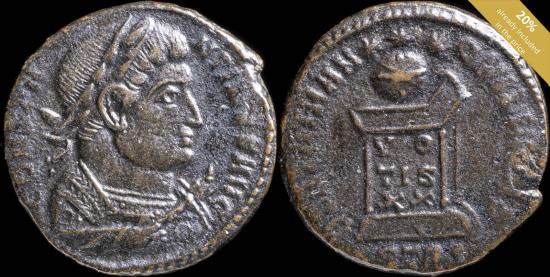 Ancient Coins - Constantine I - BEATA TRANQVILITAS, Trier - 18 mm / 3.52 gr.