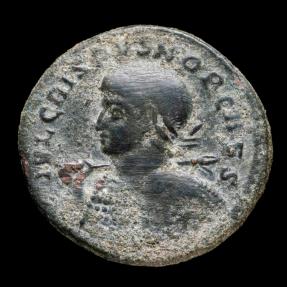 Ancient Coins - Crispus - BEATA TRANQVILITAS, Trier - 19 mm / 2.90 gr.