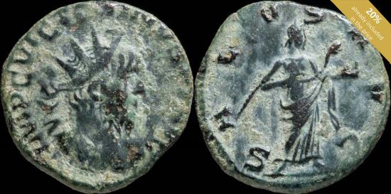 Ancient Coins - Victorinus Antoninianus - SALVS AVG - 17 mm / 3.10 gr.