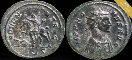 Ancient Coins - Probus Antoninianus - ADVENTVS AVG - 24 mm / 3.86 gr.