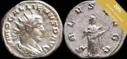 Ancient Coins - Gallienus Ae Antoninianus - SALVS AVGG - 21 mm / 3.62 gr.