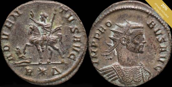 Ancient Coins - Probus Antoninianus - ADVENTVS AVG - 22 mm / 3.77 gr.