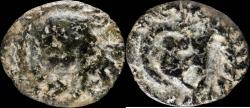 Ancient Coins - Nummus Visigoth, Ceca Ispalis - 10 mm / 0.44 gr.