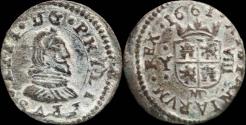 Ancient Coins - 1661, 8 Maravedis Philips IV, Madrid Mint - 20 mm / 2.01 gr.