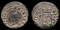 Ancient Coins - 1664, 16 Maravedis Philips IV, Cordoba Mint - 26 mm / 4,47gr.