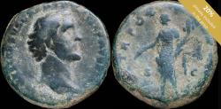 Ancient Coins - Antoninus pius As - TR POT - XIX - C-OS IIII/ S|C - 27 mm / 12,85 gr.
