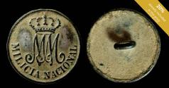 World Coins - Button Milicia Nacional, Napoleonic wars, 22 mm.
