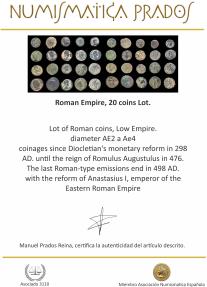 Ancient Coins - Roman Empire, 20 coins Lot.