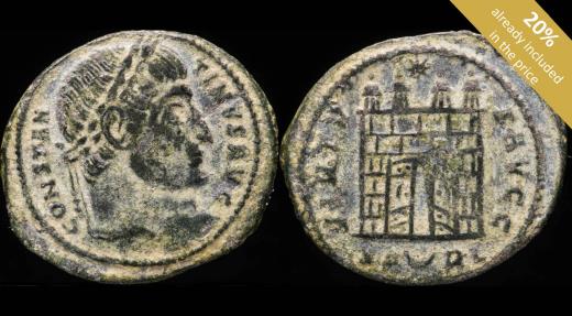 Ancient Coins - Constantine I - VIRTVS AVGG, Arles - 21 mm / 2.76 gr.