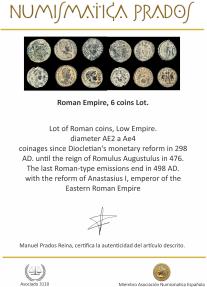 Ancient Coins - Roman Empire, 6 coins Lot.