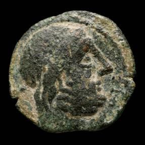 Ancient Coins - Ancient Hispania - Carteia, San Roque (Cádiz) Ae Semis - 21 mm / 5,89 gr.