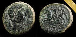 Ancient Coins - Ancient Hispania - Ikalkusken, Iniesta (Cuenca) Ae As - 26 mm / 12.94 gr.