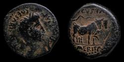 Ancient Coins - Ancient Hispania - Augustus As Emerita Augusta (Merida) - 24 mm / 8,50 gr.