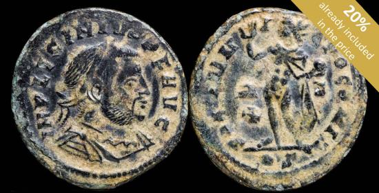 Ancient Coins - Licinius I - SOLI INVICTO COMITI, Rome - 20 mm / 2.55 gr.