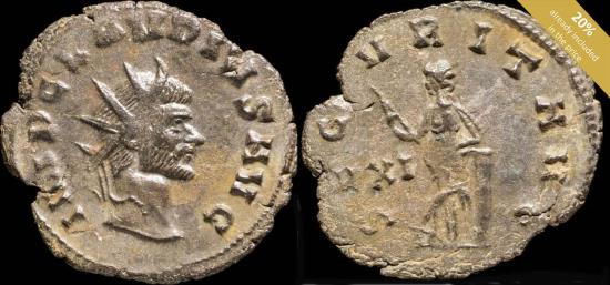 Ancient Coins - Claudius II Antoninianus - ANNONA AVG - 18 mm / 2.72 gr.