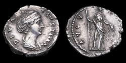 Ancient Coins - Faustina I Denarius - AVGVSTA - 18 mm / 3,32gr