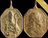World Coins - Medal XVI-XVII centuries, Salvator Mundi / S. Nicolas Bari - 44x29 mm.