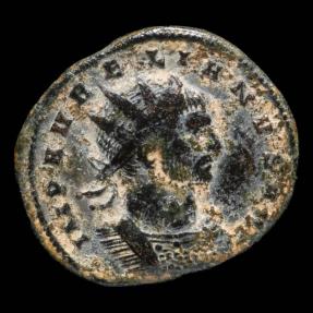 Ancient Coins - Aurelian Antoninianus - VIRT MILITVM, Rome - 22 mm / 3,42 gr.