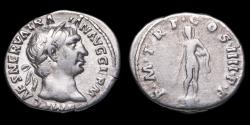 Ancient Coins - Trajan Denarius - P M TR P COS IIII P P -  19 mm / 3,18 gr