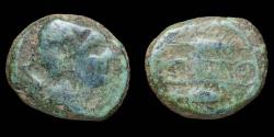 Ancient Coins - Ancient Hispania - Carmo, Carmona (Sevilla) Ae Semis - 24 mm / 12,49 gr.
