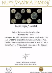 Roman Empire, 5 coins Lot. | Ancient Coins
