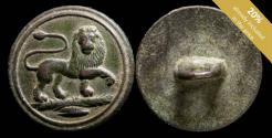 World Coins - Spanish Civilian Button, time XIX century, Lion - 16 mm