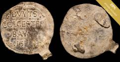 Ancient Coins - Lead Seal Dutch Colchester, 1571 - 52 mm / 15.08 gr