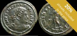 Ancient Coins - Constantine I Follis - SOLI INVICTO COMITI, Trier - 24 mm / 4.47 gr.