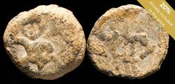 Ancient Coins - Ancient Hispania - Ebusus (Ibiza) Lead 1/4 Calco - 13 mm / 2.44 gr.