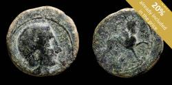 Ancient Coins - Ancient Hispania - Castulo - (Jaén) Ae As - 29 mm / 15.96 gr.