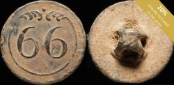 World Coins - Button 66 st line Infantry French army, Napoleonic wars - 16 mm.