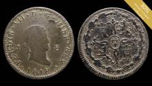 World Coins - 1818, 8 Maravedis Ferdinand VII, Jubia Mint - 32 mm / 9.99 gr.