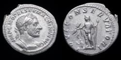 Ancient Coins - Macrinus Denarius - VOTA PVBL P M TR P - 20 mm / 3,25 gr