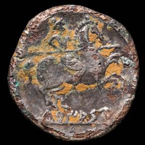 Ancient Coins - Ancient - Turiaso, Tarazona (Zaragoza) Denarius Fourre - 18 mm / 3.30 gr.