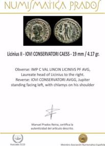 Ancient Coins - Licinius II - IOVI CONSERVATORI CAESS - 19 mm / 4.17 gr.
