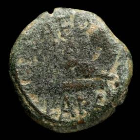 Ancient Coins - Ancient Hispania - Carteia, San Roque (Cádiz) Ae Semis - 21 mm / 5,89 gr.