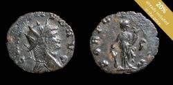 Ancient Coins - Gallienus Ae Antoninianus - FORTVNA REDVX - 19 mm / 1.98 gr.