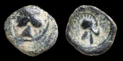 Ancient Coins - Cartagena, Hispanic-Carthaginian 1/4 Calco - 12 mm /1,38 gr.
