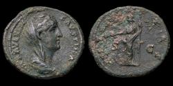 Ancient Coins - Diva Faustina I As - AETERNITAS SC - 28 mm / 9,06 gr.