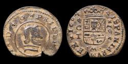 Ancient Coins - 1664, 16 Maravedis Philips IV, Cordoba Mint - 26 mm / 3,48 gr.