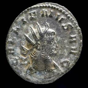 Ancient Coins - Gallienus Antoninianus - MARTI PACIFERO - 23 mm / 3.41 gr.