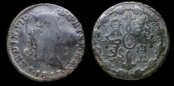 Ancient Coins - 1817, 8 maravedíes, Ferdinand VII, Segovia Mint - 30 mm / 12,42 g.