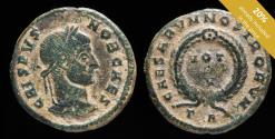Ancient Coins - Crispus - CAESARVM NOSTRORUM VOT V, Arles - 18 mm / 2.35 gr.