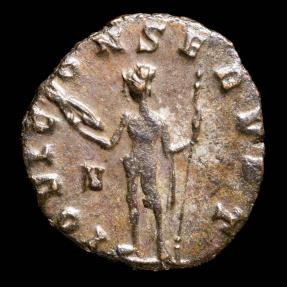 Ancient Coins - Gallienus Ae Antoninianus - IOVI CONSERVAT - 18 mm / 2.30 gr.