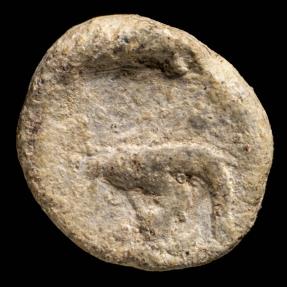 Ancient Coins - Ancient Hispania - Plomo Monetiforme, mining Series - 12 mm / 2.58 gr.